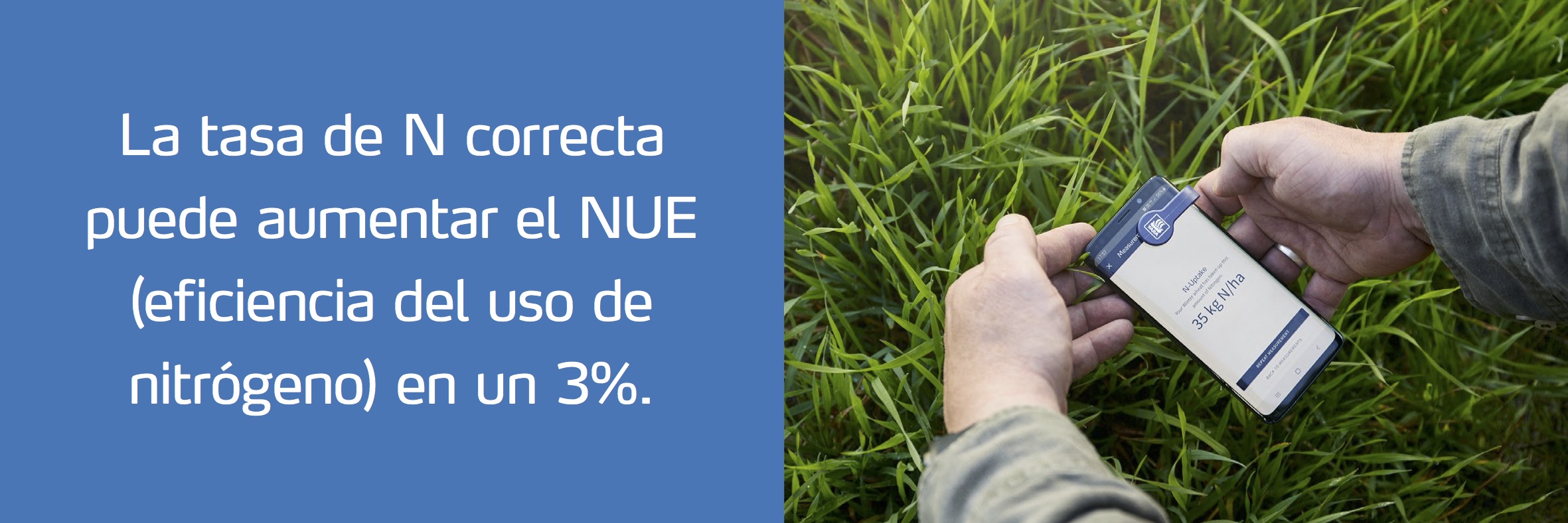 La tasa N correcta puede aumentar el NUE en un 3%.